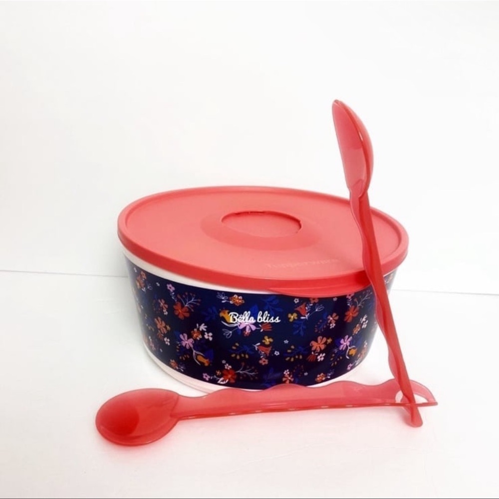 Floral Tupperware server 4.3 L